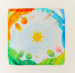 Sarah's silk playmap around the year 53*53cm