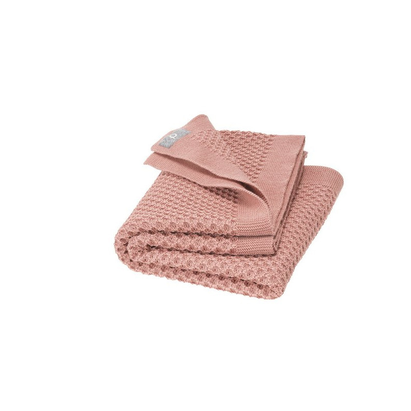 Disana wollen honeycomb gebreide deken 80*100 naturel