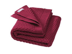 Disana woolen honeycomb  blanket 80*100  rose