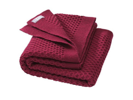 Disana woolen honeycomb  blanket 80*100  rose