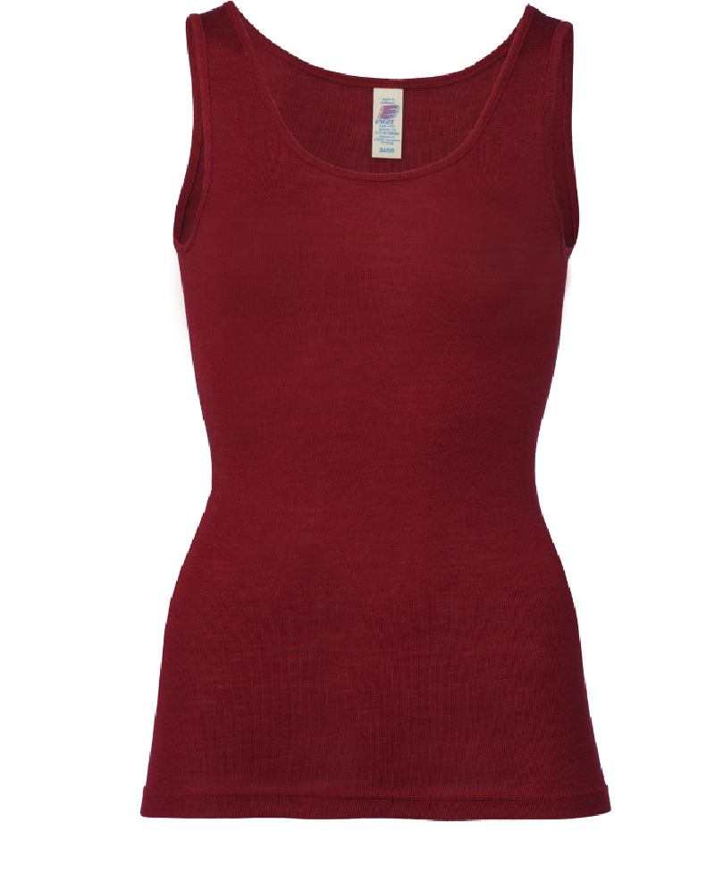 Engel Natur wool silk sleeveless shirt black