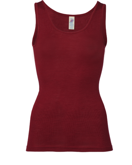 Engel Natur wool silk sleeveless shirt black