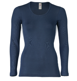 Engel Natur wool silk longsleeve navy