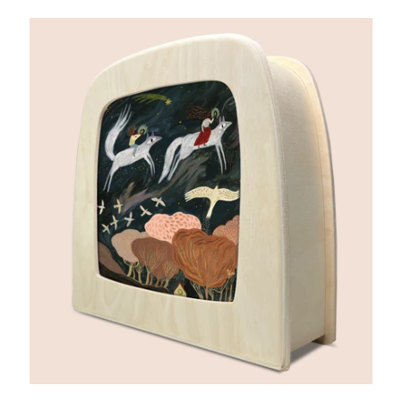 Het wol feetje losse plaat kabouter met lieveheersbeestje