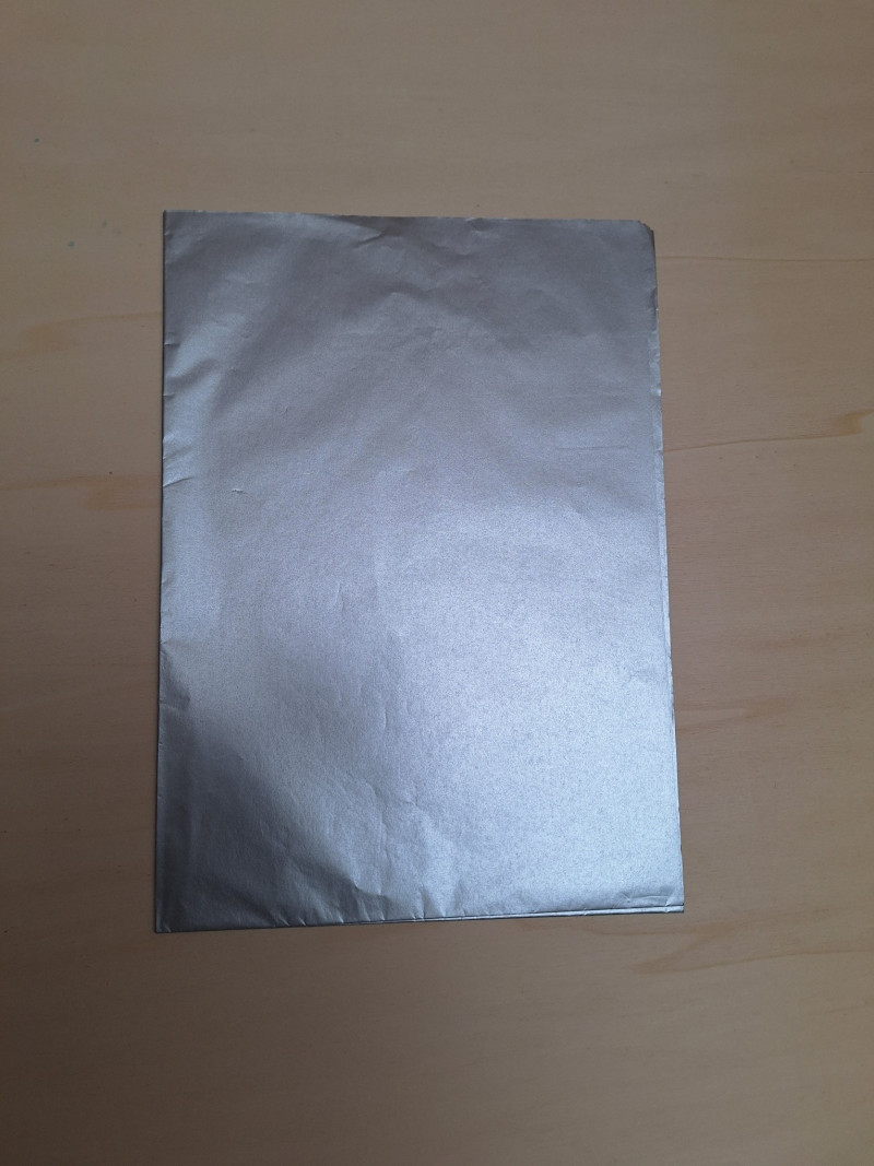 Zijdevloei 5 vellen van 50*70cm zilver