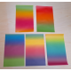 Transparant paper rainbow 10 sheets 20.5*33cm