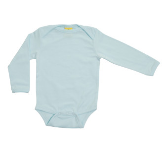 More than a fling romper lange mouw aqua blauw