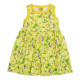 Duns Sweden sleeveless gathered dress yellow wild flowers