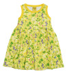 Duns Sweden sleeveless gathered dress yellow wild flowers