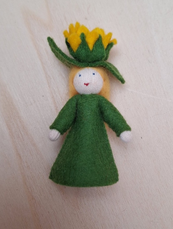 Seasonal doll Sunflower yellow