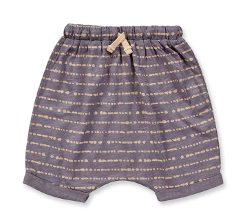 Sense Organics cotton shorts grey with print