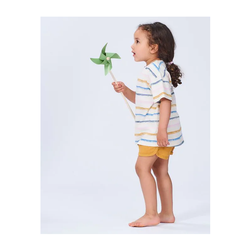 Sense Organics tshirt mosterd met cirkels