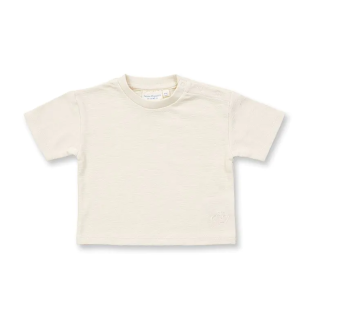 Sense Organics katoenen badstof baby tshirt naturel