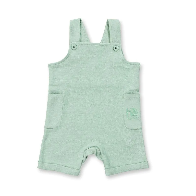 Sense Organics cotton dungarees jade