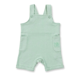 Sense Organics cotton dungarees jade