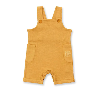 Sense Organics cotton dungarees mustard