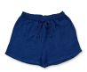 Sense Organics cotton muslin shorts navy