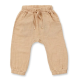 Sense Organics katoenen  double gauze lange broek zand