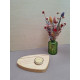 Kleine Knoest beech cardholder with candle