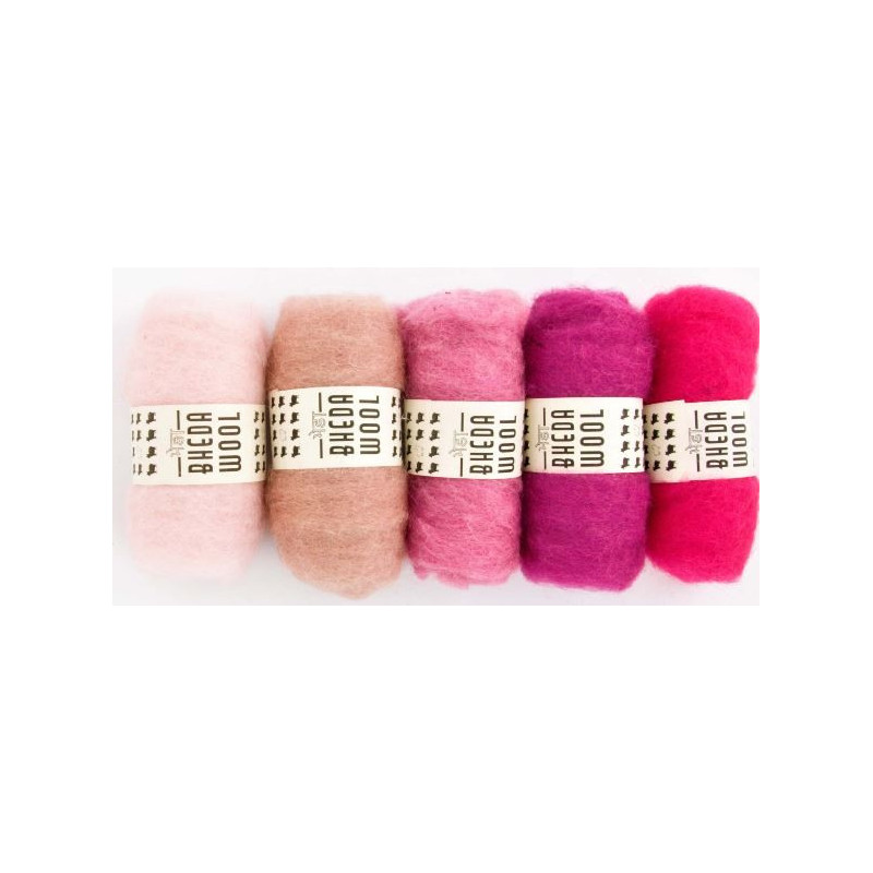 De Witte Engel Bhedawol pink shades 25gr each