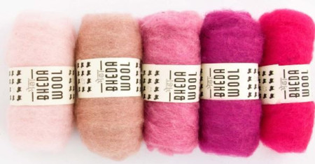 De Witte Engel Bhedawol pink shades 25gr each