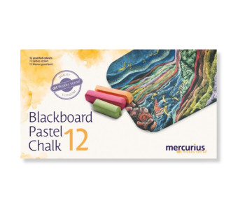 Mercurius Blackboard Pastel Chalk 12 - Assorted