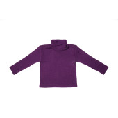 Cosilana wool silk  longsleeve with turtle neck purple (71299)