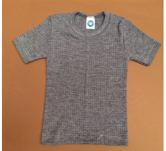 Cosilana tshirt katoen/wol/zijde paars (91232)