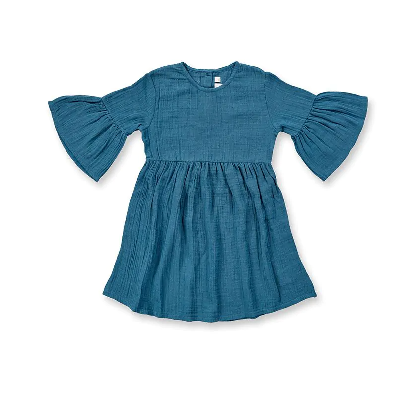 Sense Organics muslin dress raspberry