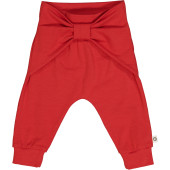 Muesli cotton pants berry red