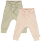 Muesli cotton pants set of two dessert green balsam pink