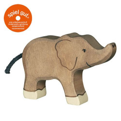 Holztiger elephant small trunk low