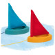 Goki swooden boat red or turquoise  (63873)