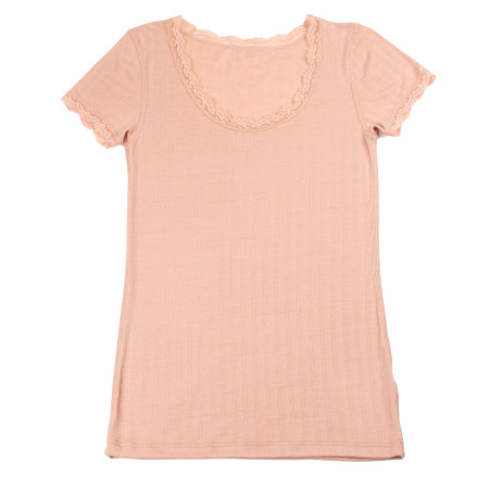 Joha wolzijde tshirt perzik (74389)