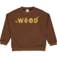 Muesli katoenen donkerbruine sweater Wood