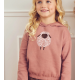 Muesli katoenen roze hoodie met schaapje