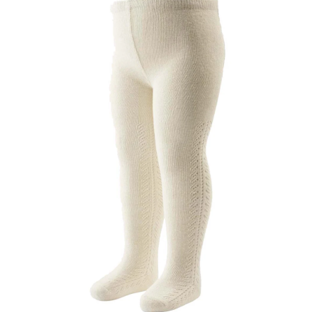 Muesli cotton lace  tights balsam cream