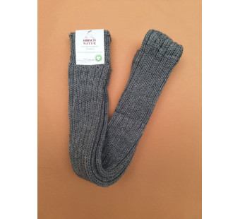 Hirsch natur very thick woolen leg warmers grey