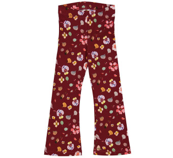 Muesli cotton flared pants dazzle flowers