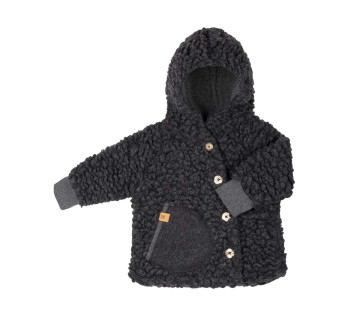 Pure Pure woolen jacket athracite with hood