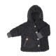 Pure Pure woolen jacket athracite with hood