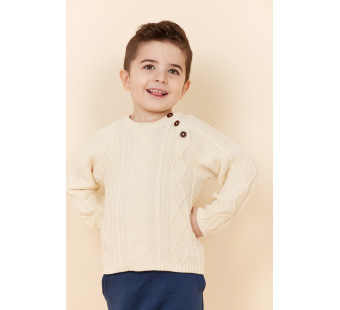 Copenhagen Colors cotton sweater cream