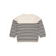 Copenhagen Colors cotton sweater cream navy striped