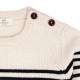 Copenhagen Colors cotton sweater cream navy striped