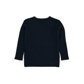 Copenhagen Colors classic pointelle blouse navy