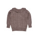 Copenhagen Colors merinowoolen blouse with collar brown