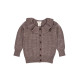 Copenhagen Colors merinowoolen blouse with collar brown