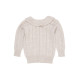Copenhagen Colors merinowollen vest met kraag creme