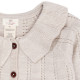 Copenhagen Colors merinowollen vest met kraag creme