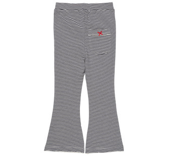 Copenhagen Colors katoenen flared broek navy gestreept